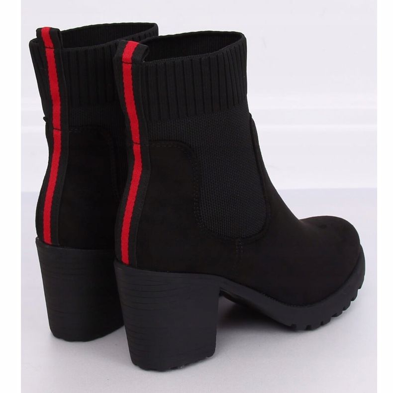 Botki na obcasie czarne M370 Black 2