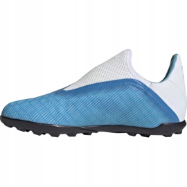 Buty piłkarskie adidas X 19.3 Ll Tf Jr EF9123 niebieskie niebieskie 2