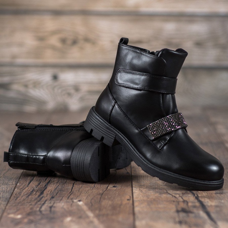 Evento Workery Z Kryształkami czarne 2