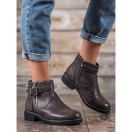 Abloom Szare Botki Z Eko Skóry 2