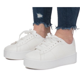 Białe Trampki Na Platformie Livet De Lux 2