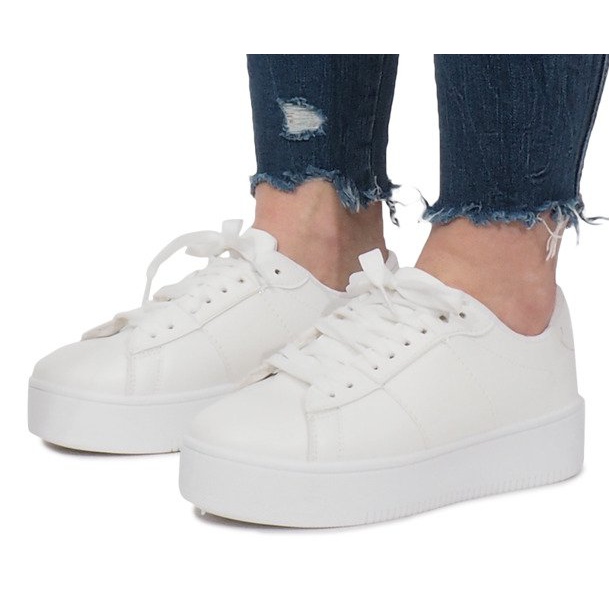 Białe Trampki Na Platformie Livet De Lux 2