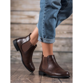 Small Swan Klasyczne Sztyblety brązowe 1