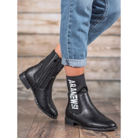 Wysokie Botki VINCEZA czarne 2