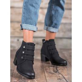 Botki Na Obcasie VINCEZA czarne 2