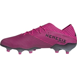 Buty piłkarskie adidas Nemeziz 19.1 Fg M F34407 różowe różowe 1