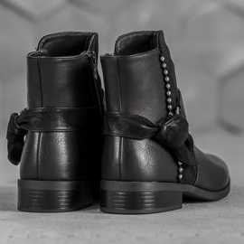 SDS Czarne Botki Damskie 2