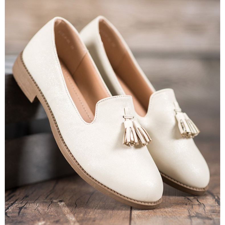 Queentina Lordsy Z Brokatem brązowe 1