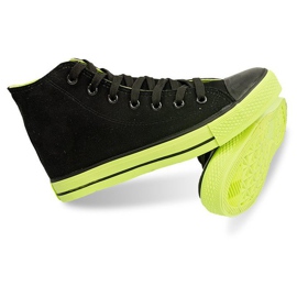 Wysokie Trampki Conwersy N001 Czarny czarne 1