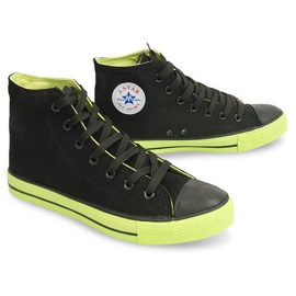 Wysokie Trampki Conwersy N001 Czarny czarne 3