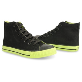 Wysokie Trampki Conwersy N001 Czarny czarne 5