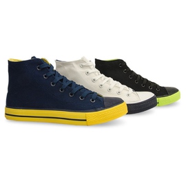 Wysokie Trampki Conwersy N001 Czarny czarne 6