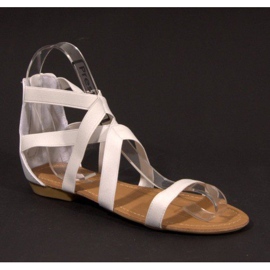 Sandały Rzymianki 5055 Biały białe 2