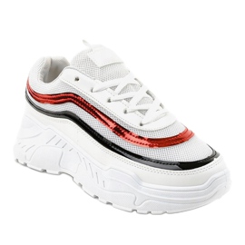 Białe damskie buciki sportowe AA8 1