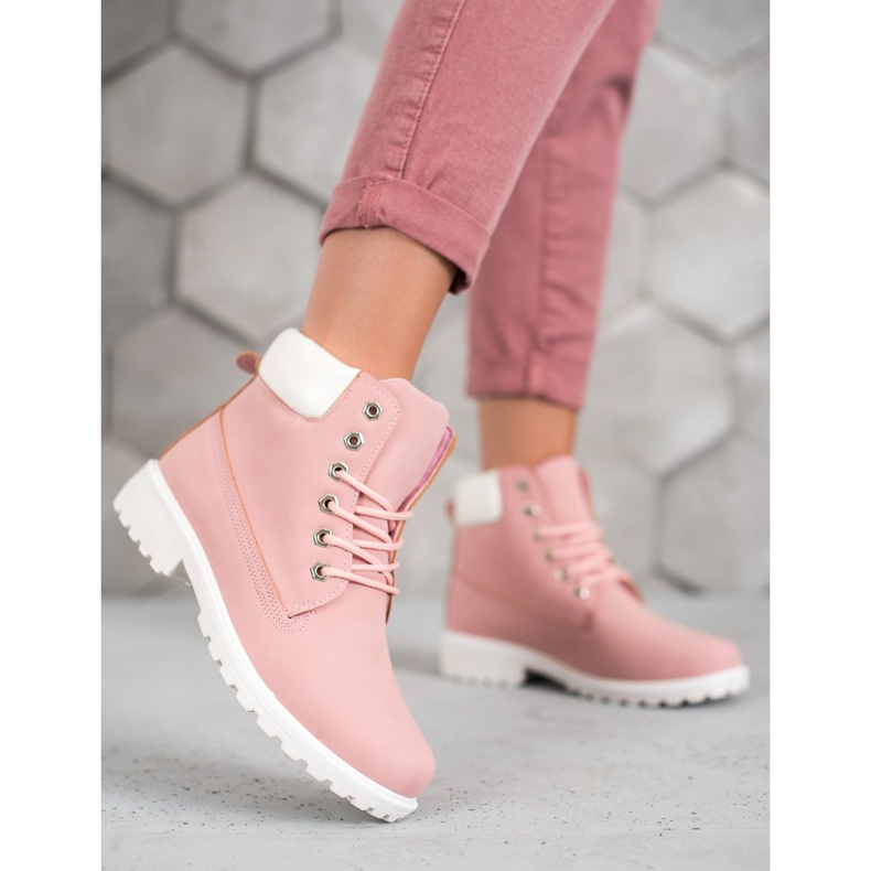 Seastar Różowe Traperki Damskie 1