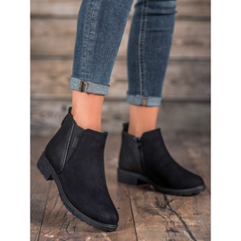 SHELOVET Klasyczne Botki czarne 1