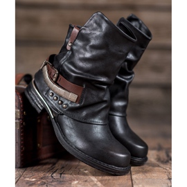 Seastar Modne Workery czarne zielone 1