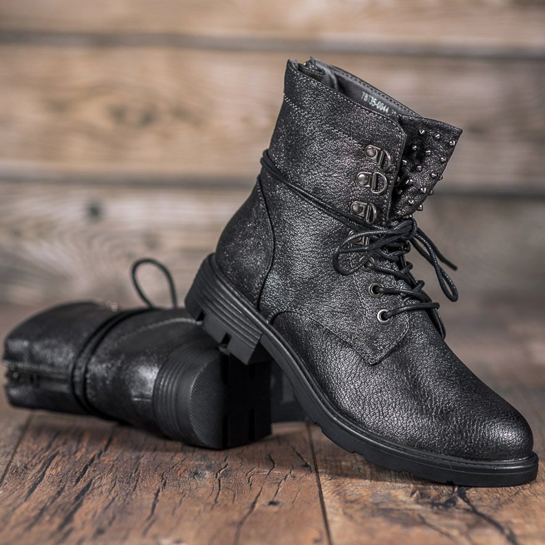 Evento Brokatowe Workery szare 1