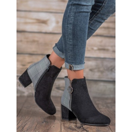 Filippo Botki Ze Wzorem czarne 1