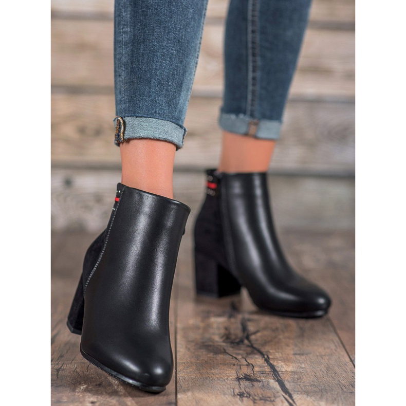 Filippo Botki Na Obcasie czarne 1