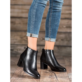 Botki Na Słupku VINCEZA czarne 2