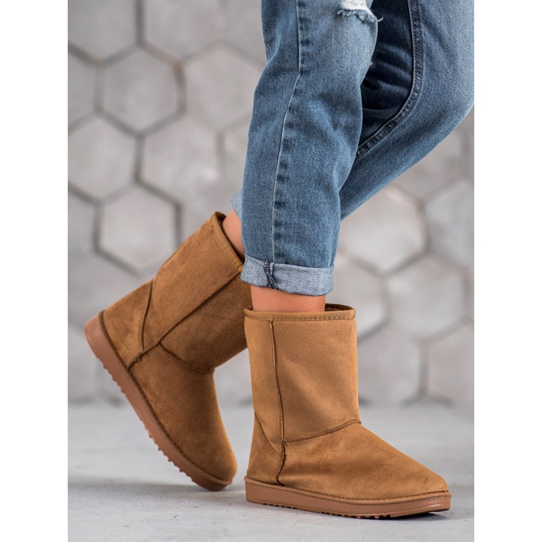 SHELOVET Klasyczne Mukluki brązowe 2