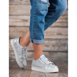 Srebrne Trampki szare 2