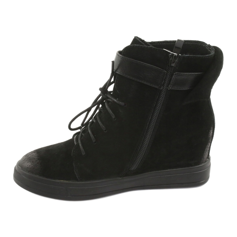 M.Daszyński Czarne sneakersy na suwak 143 2