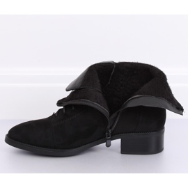 Botki sznurowane czarne 3127 Black 1