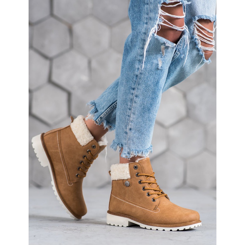 McKey Trapery Z Kożuszkiem brązowe 2