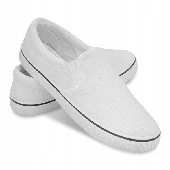 Wsuwane Trampki Tenisówki Slip On C03 Biały białe 1