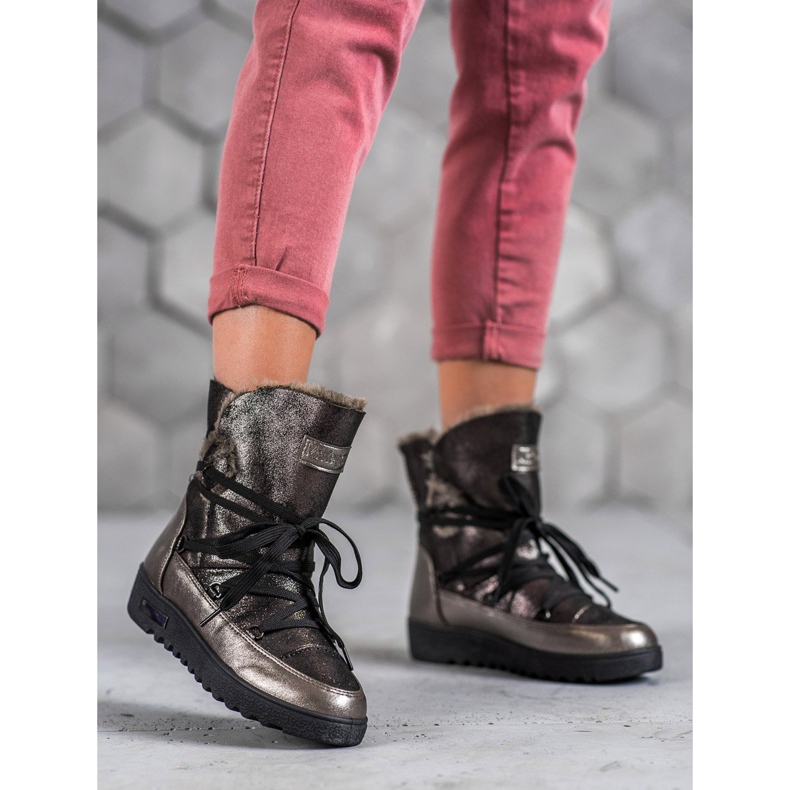 Śniegowce Z Brokatem MCKEYLOR szare 1