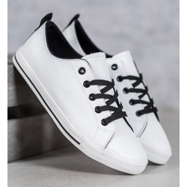 SHELOVET Wygodne Trampki białe 1