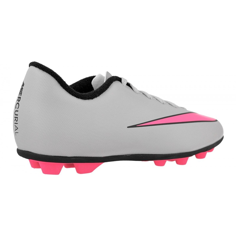 Buty piłkarskie Nike Mercurial Vortex Ii FG-R Jr 651642-060 szare białe 2