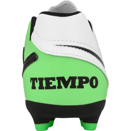 Buty piłkarskie Nike Tiempo Rio Iii Fg Jr 819195-103 białe wielokolorowe 2