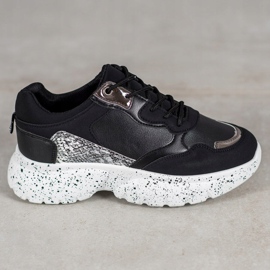 Mckeylor Modne Sneakersy czarne 1