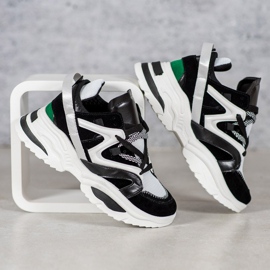 Modne Sneakersy VICES białe czarne wielokolorowe 1