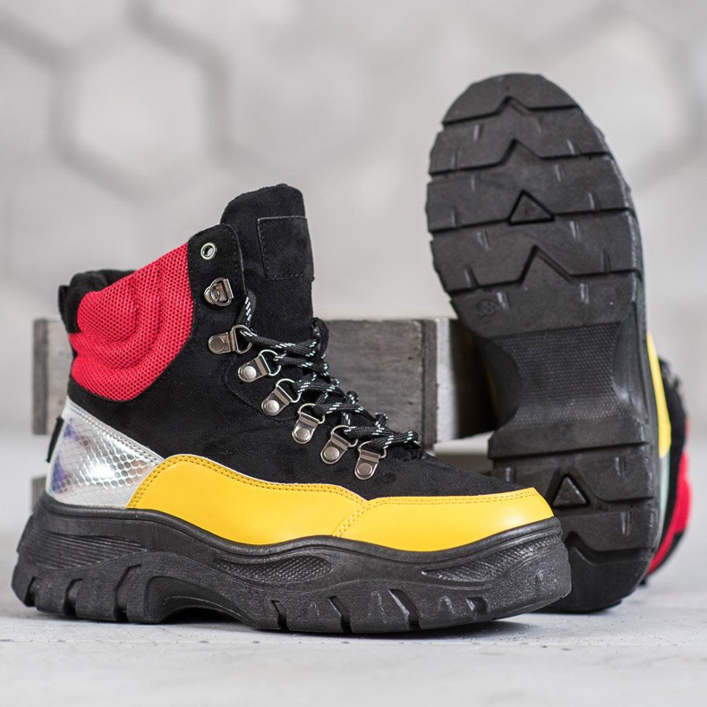 Sznurowane Botki VICES wielokolorowe 1