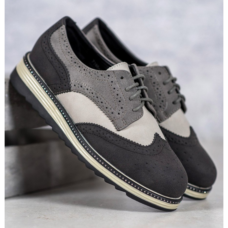 Szare Półbuty VICES 2