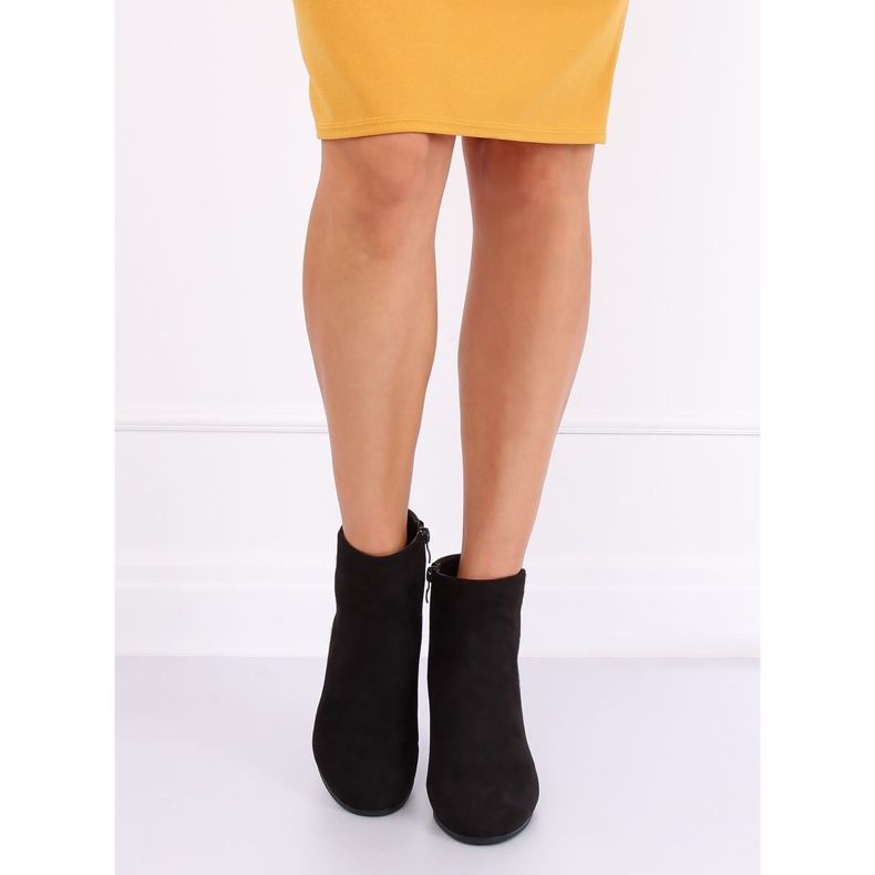 Botki na obcasie czarne G-7656 Black 1
