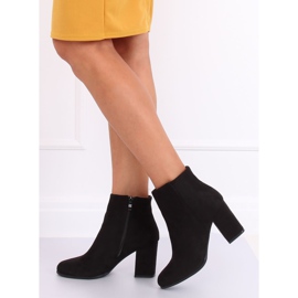 Botki na obcasie czarne G-7656 Black 2