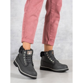 Kylie Ciemnoszare Traperki 2