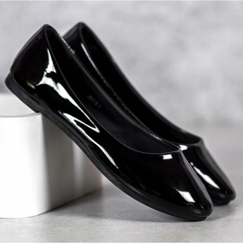 Lakierowane Baleriny VICES czarne 1