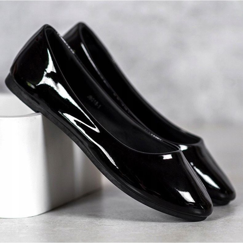 Lakierowane Baleriny VICES czarne 1