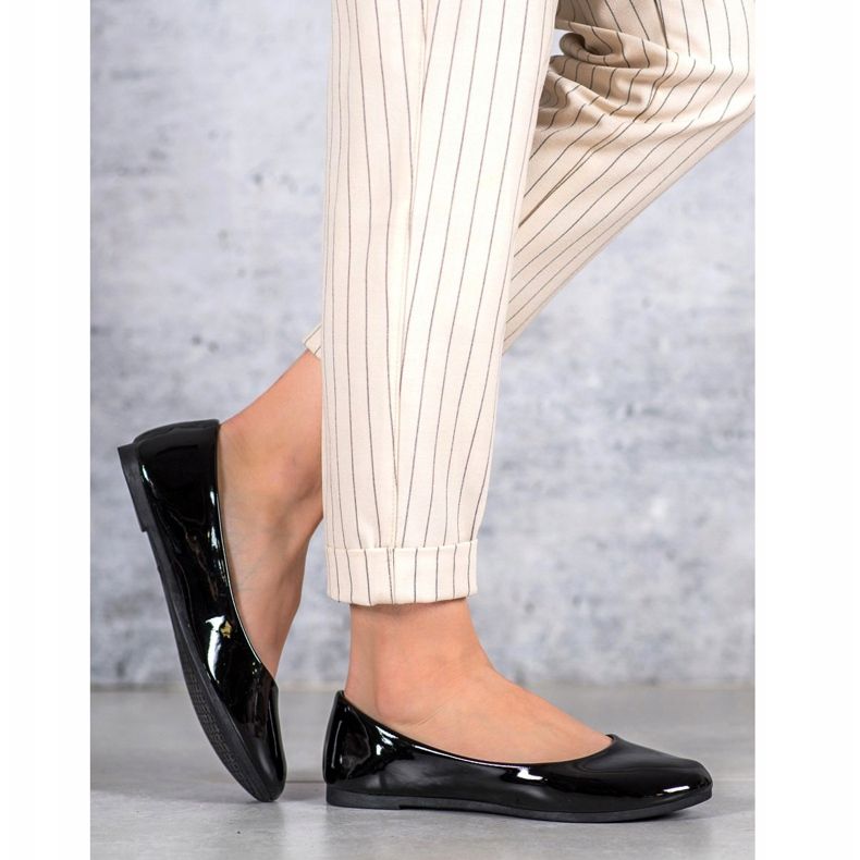 Lakierowane Baleriny VICES czarne 2