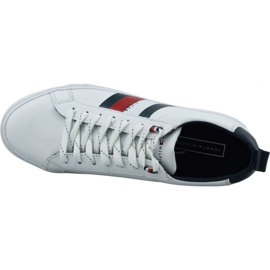 Buty Tommy Hilfiger Flag Detail Leather Sneaker M FM0FM02576-YBR białe 2