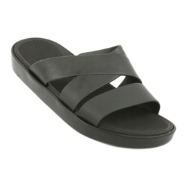 Klapki na platformie czarne Atletico 185 1