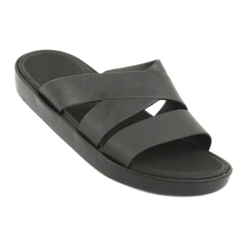 Klapki na platformie czarne Atletico 185 1