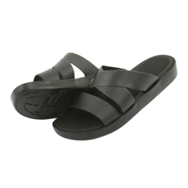 Klapki na platformie czarne Atletico 185 4