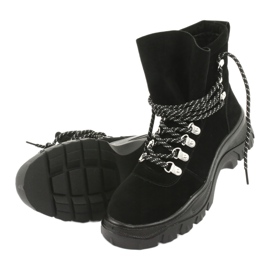 Traperki wiązane czarne Sergio Leone TR729 5